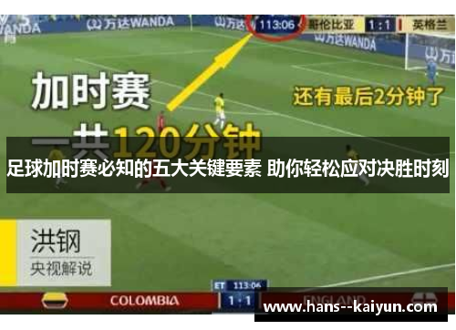 足球加时赛必知的五大关键要素 助你轻松应对决胜时刻