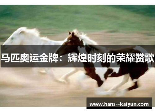 马匹奥运金牌:辉煌时刻的荣耀赞歌 马匹奥运金牌:辉煌时刻的荣耀赞歌